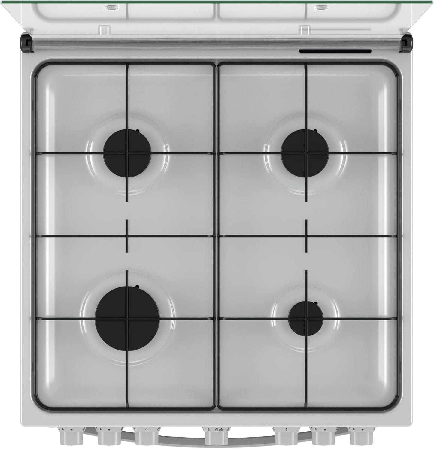 Indesit Cucina Elettrica A Gas Bruc.Forno Elettrico 75Lt 60x60 Bianco