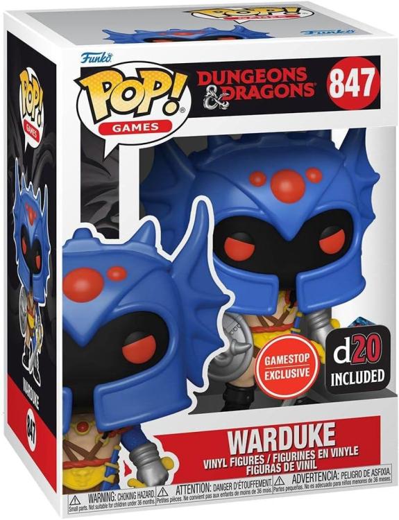Funko Pop ! Games Dungeons & Dragons - (847) Warduke Figure 9Cm Special Exm