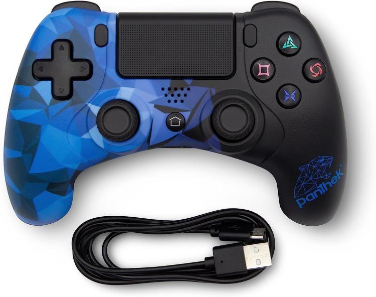 Panthek Controller Ps4 Ps3 Pc Windows Gamepad Pad Wireless Doppia Vibrazione