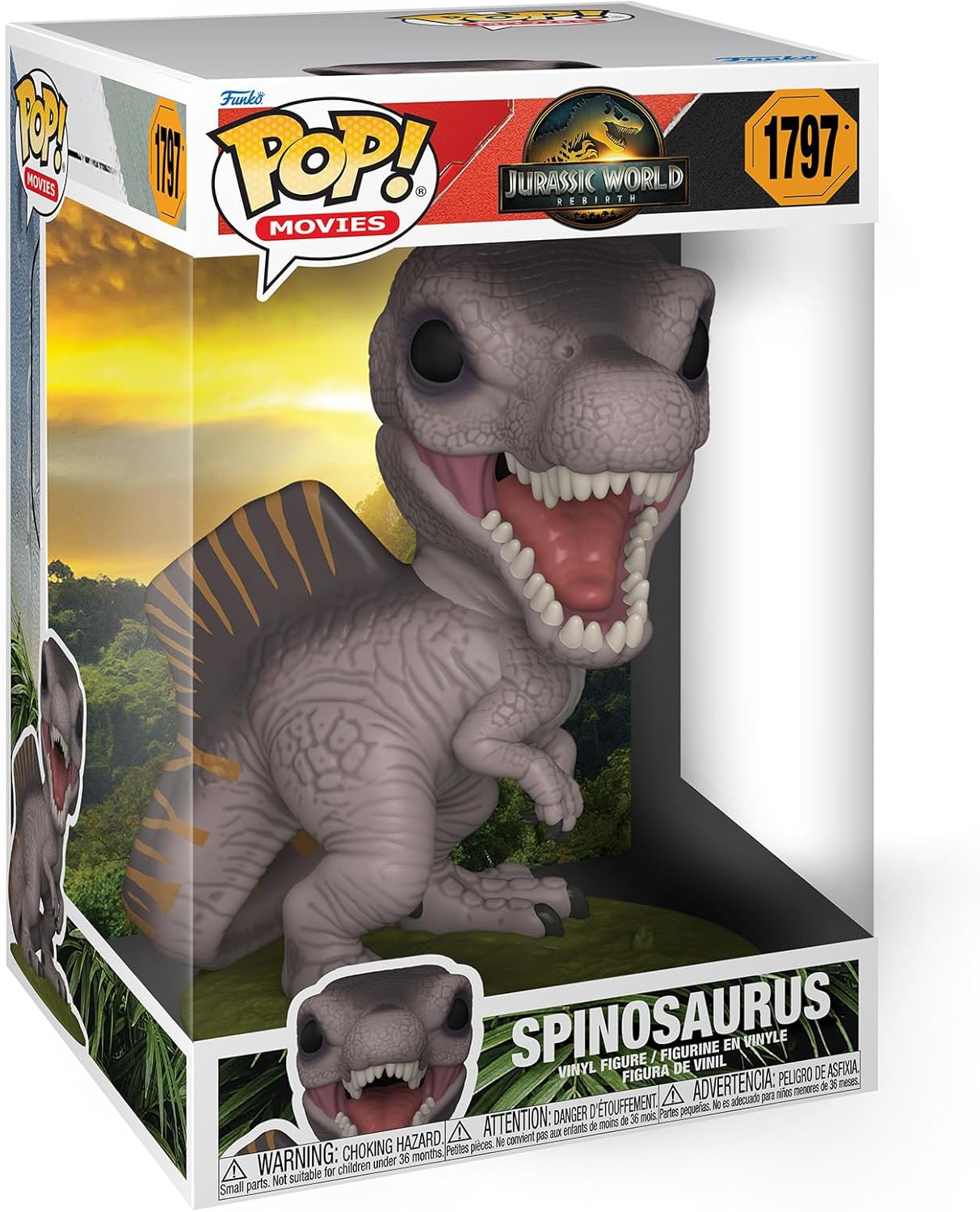 Funko Pop ! Big Movies Jumbo Jurassic World Rebirth Spinosaurus - (1797) Vinyl Figure 25cm