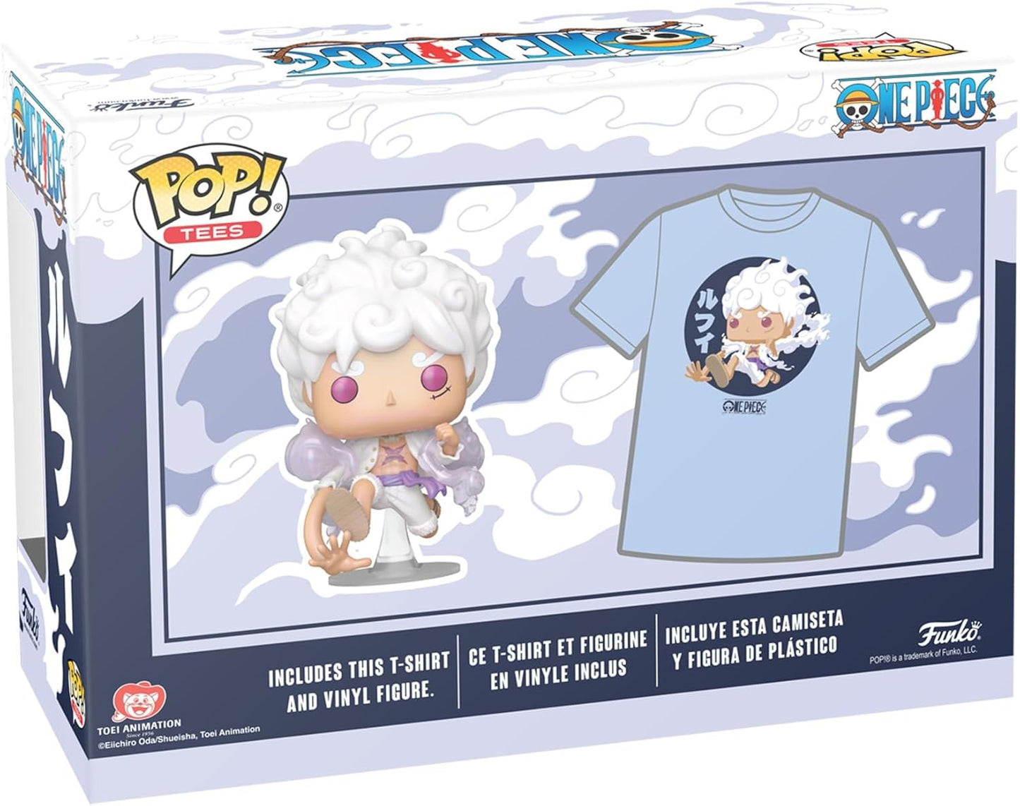 Funko Pop & Tee - One Piece Luffy Gear Five - Figure + T-Shirt Fifth Gear OP (S)