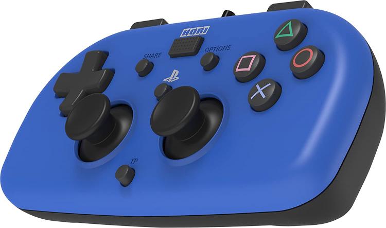 Joypad Hori Minipad Ps4 Wired Con Filo Blu Controller Ufficiale Playstation 4