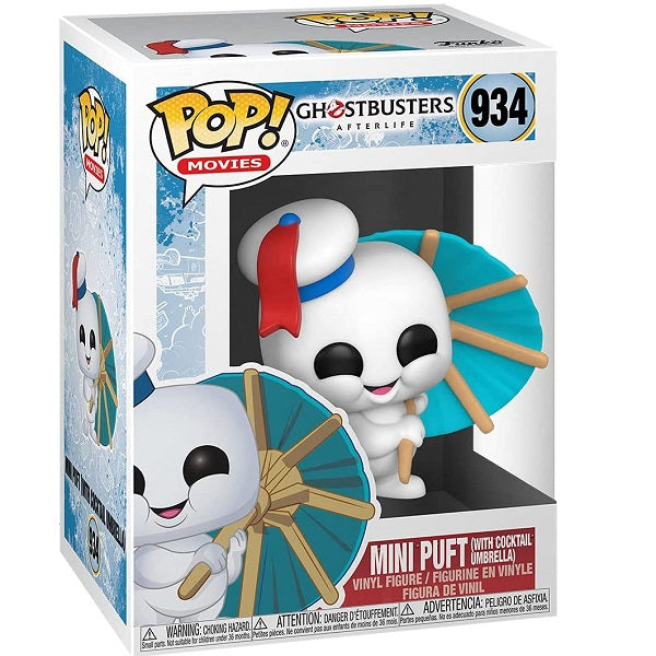 Funko Pop ! Movies - Ghostbusters Afterlife (934) Mini Puft W/Cocktail Umbrella