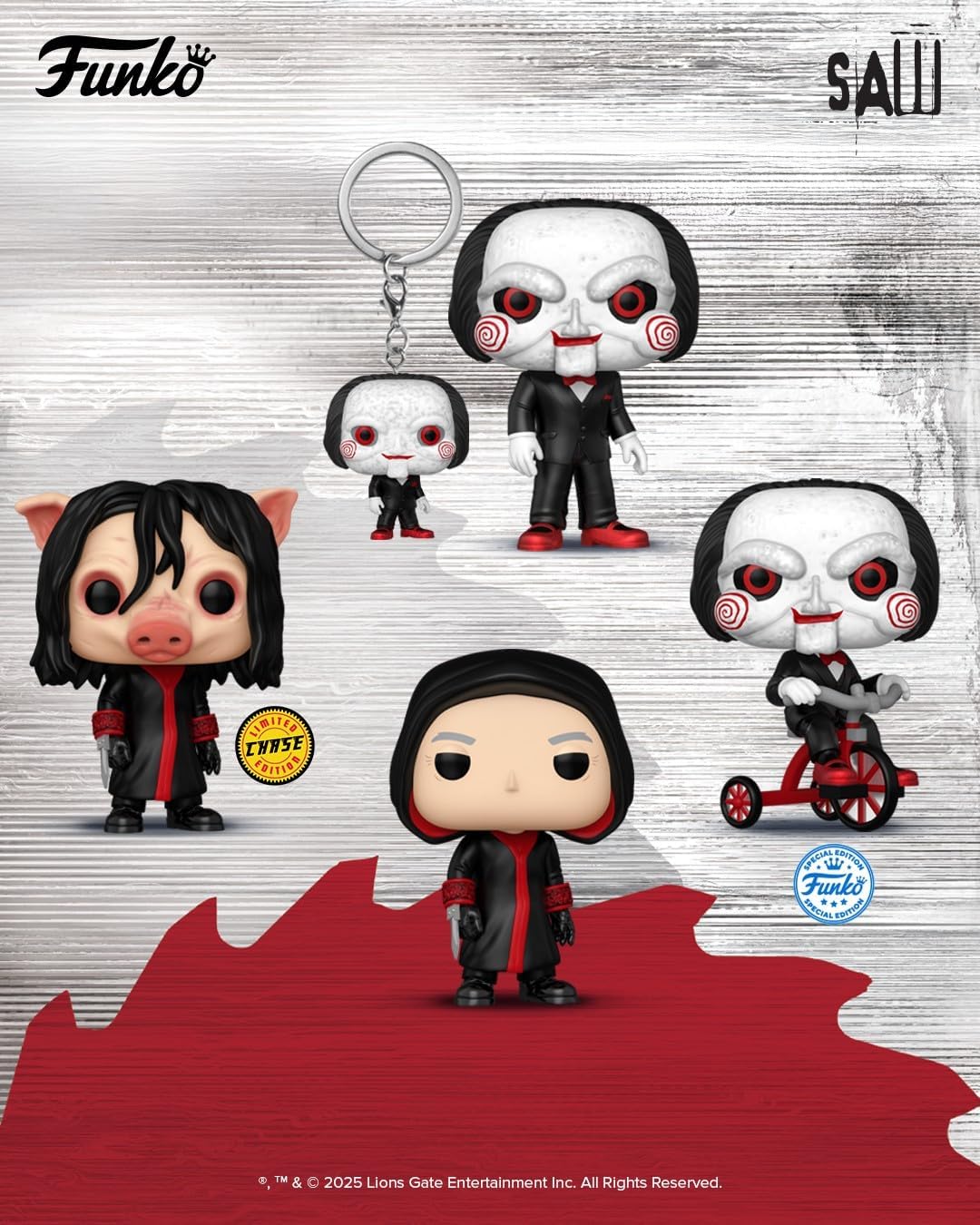 Funko Pop ! Keychain Saw L'Enigmista - Billy Novelty The Puppet Portachiavi