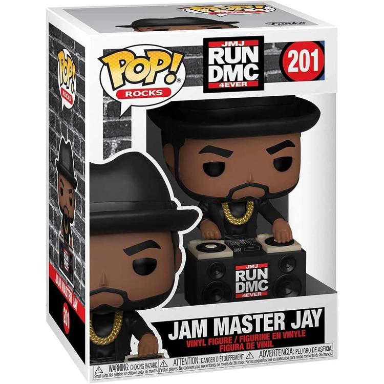 Funko Pop ! Rocks - Jmj Run Dmc 4Ever (201) Jam Master Jay Figure 9Cm Statuetta
