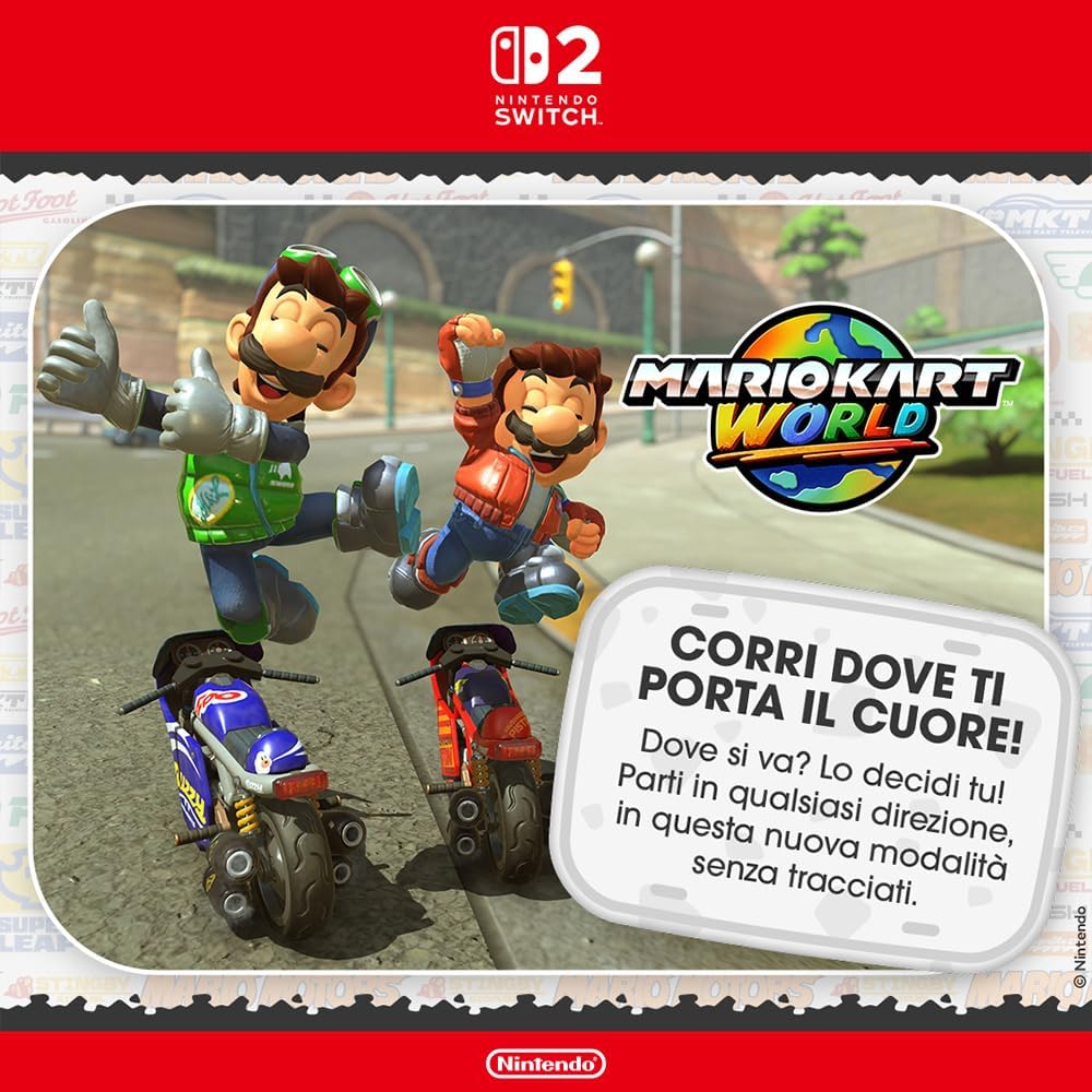 Mario Kart World - Nintendo Switch 2 Ita NS2 Pal Eu Videogioco Nintendo Switch 2