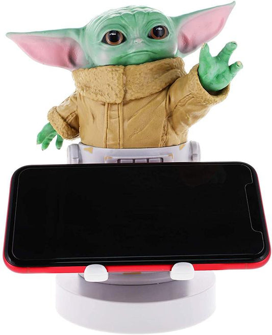 Cable Guys Star Wars Baby Yoda Statuetta Stand Per Smartphone E ControllerGioco