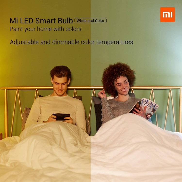 Xiaomi Mi Led Smart Bulb White/Color Kit 2 Pezzi Lampadina Wifi Google Home Rgb