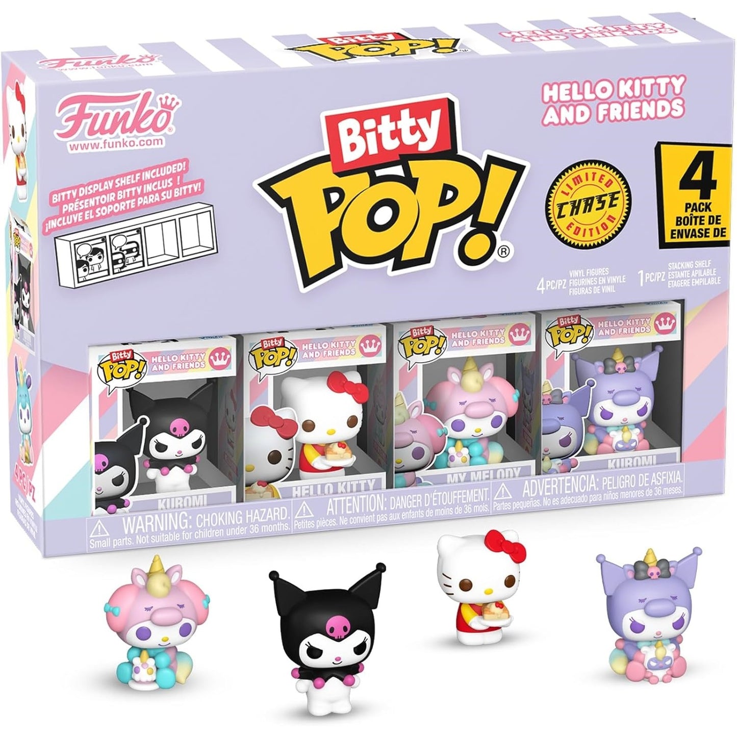 Funko Bitty Pop! Hello Kitty And Friends 4 Pack Kuromi Limited Chase