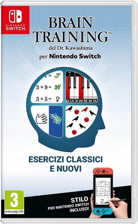BRAIN TRAINING DEL DOTT. KAWASHIMA NINTENDO SWITCH PUZZLE ROMPICAPO ITALIANO