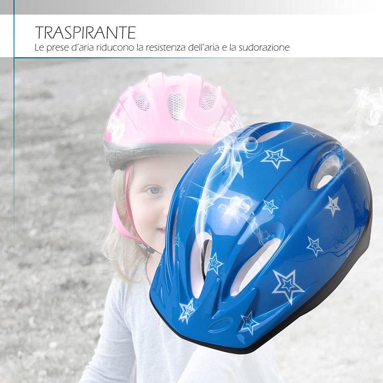 CASCO BAMBINO BAMBINA BICI HOVERBOARD PATTINI SKATEBOARD BICICLETTA REGOLABILE