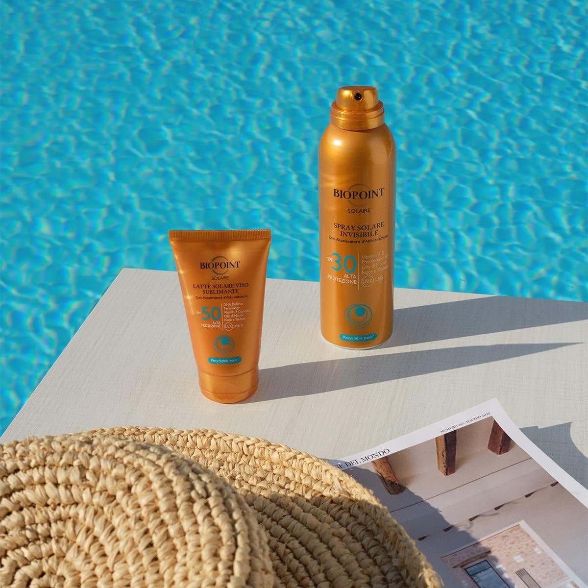 Biopoint Solaire - Latte Solare Viso SPF 50 - Acceleratore Abbronzatura 50 ml