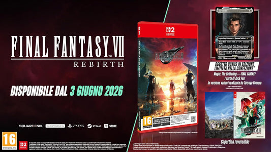 Final Fantasy Vii 7 Rebirth Nintendo Switch 2 Gioco Italiano + Card Magic