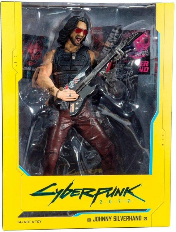 ACTION FIGURE CYBERPUNK 2077 JOHNNY SILVERHAND STATUETTA 30cm KEANU REEVES
