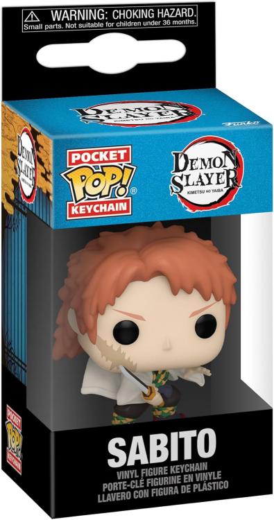 Funko Pop ! Keychain Animation - Demon Slayer (Sabito) Portachiavi Vinyl Figure