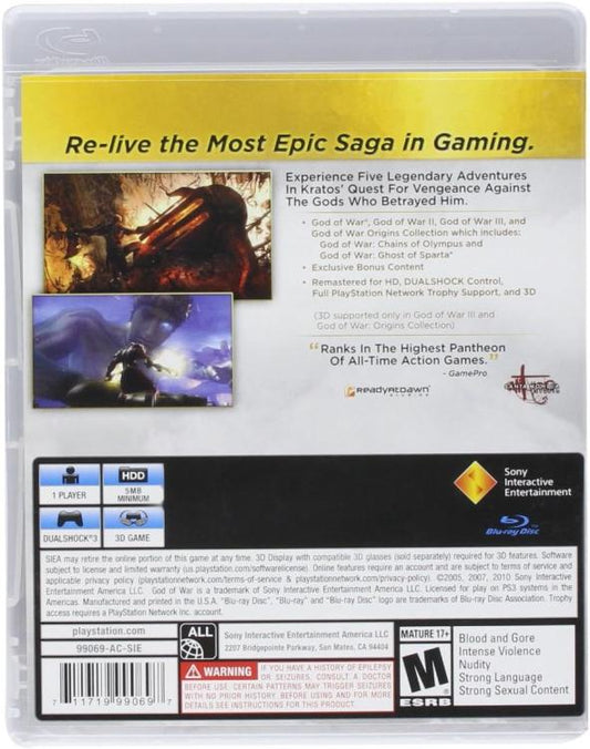God Of War: Saga Collection Ps3 - Dual Pack - Include 5 Giochi