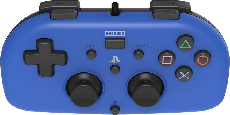 Joypad Hori Minipad Ps4 Wired Con Filo Blu Controller Ufficiale Playstation 4