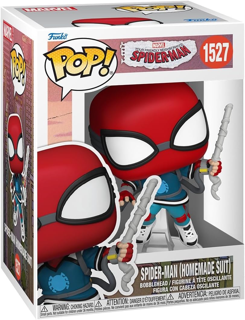Funko Pop ! Marvel - Spiderman Neighborhood (1527) Spiderman Homemade Suit 9cm