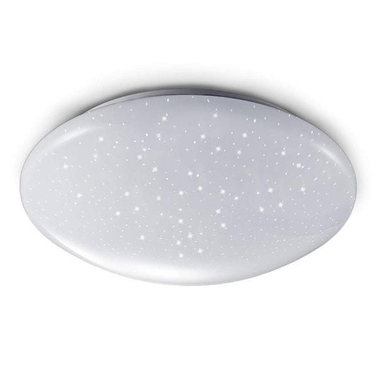 Plafoniera Led 15W Forma Circolare Effetto Cielo Stellato Brillantini Lampadari