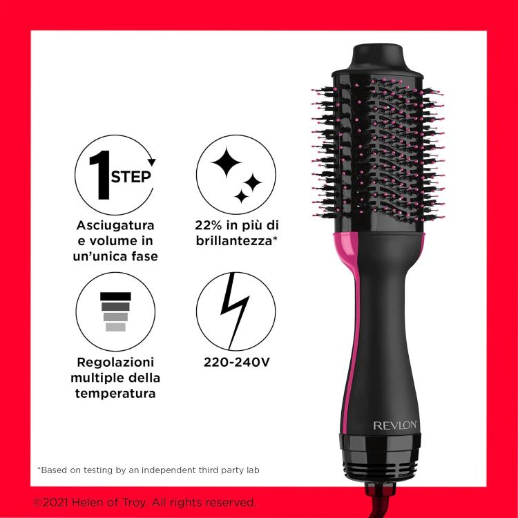 Revlon - One-Step Spazzola Elettrica Asciugacapelli E Volumizzante Piastra 800W