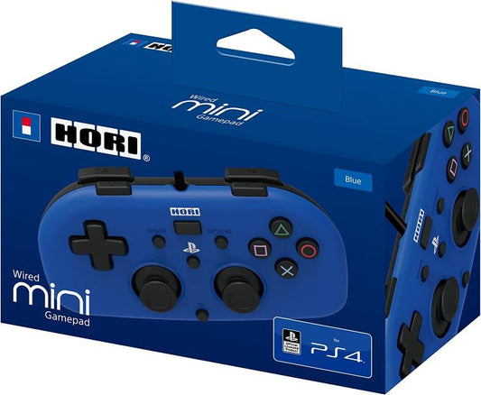 Joypad Hori Minipad Ps4 Wired Con Filo Blu Controller Ufficiale Playstation 4