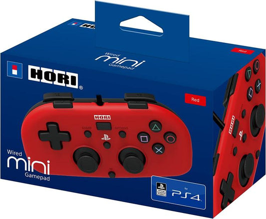 Joypad Hori Minipad Ps4 Wired Con Filo Rosso Controller Ufficiale Playstation 4