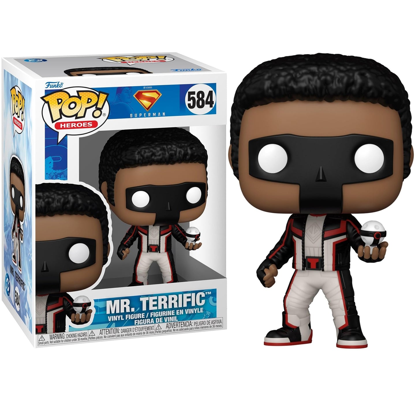 Funko Pop ! Heroes DC Superman 2025 (584) Mr.Terrific Vinyl Figure 9cm