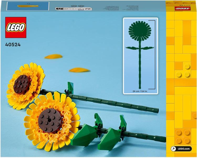 Lego -Creator Girasoli Ornamentali Fiori 40524 Decorazione Casa Costruzione 25Cm