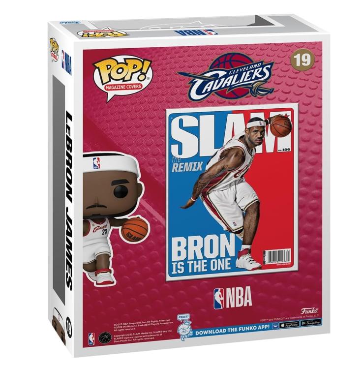 Funko Pop ! Basketball Magazine Cover Slam Nba - (19) Lebron James Cavaliers 9Cm