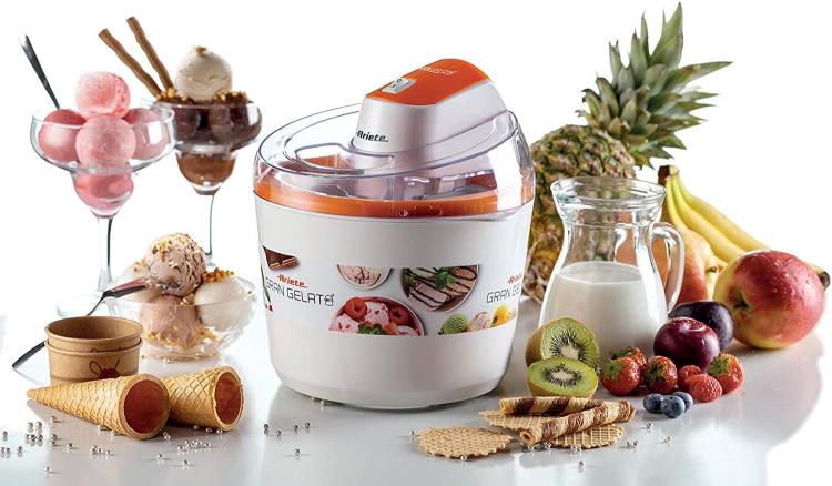 ARIETE GELATIERA GRAN GELATO 1.5LT 12W MACCHINA PER GELATI SORBETTO YOGURT 642