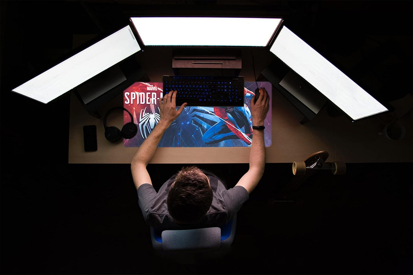 Marvel Spider-Man Desk Mat XXL Tappetino Tastiera Mouse Pad Gaming Scrivania