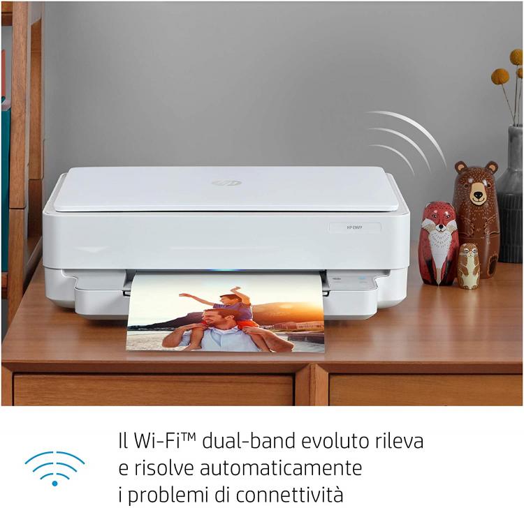 Hp Stampante Multifunzione Envy 6020E 223N4B 3In1 Wi-Fi Dual-Band Usb 2.0 Colori