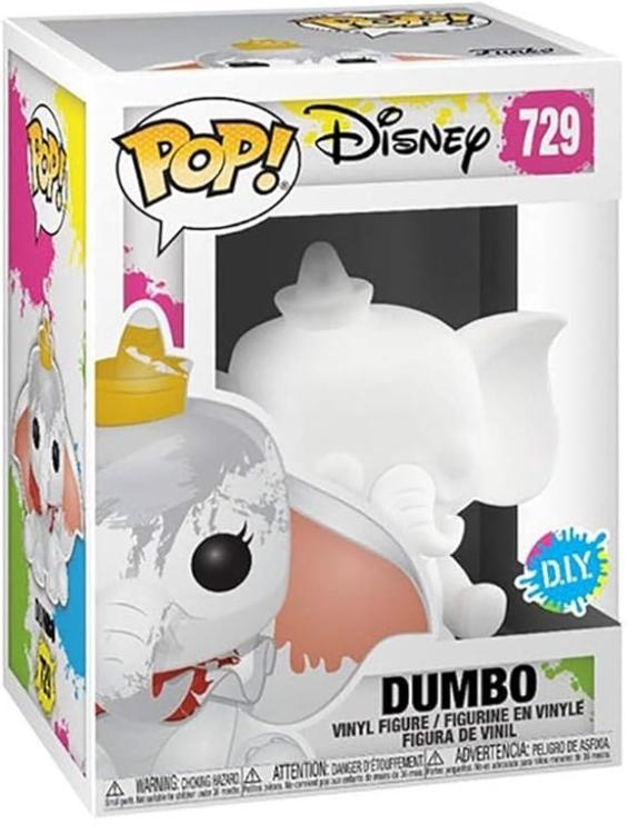 Funko Pop ! Disney (729) Dumbo (D.I.Y) Vinyl Figure 9Cm Statuetta Da Collezione