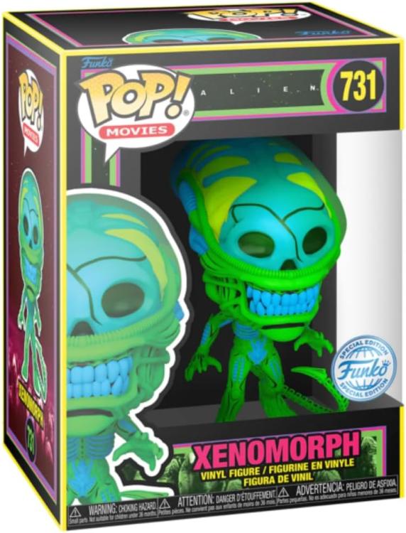 Funko Pop ! Movies Alien - (731) Xenomorph Special Edition Blacklight Vinyl 9Cm