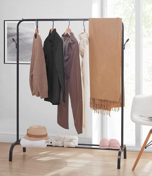 Stender Stand Appendiabiti Attaccapanni Scarpiera Guardaroba In Metallo (Nero)