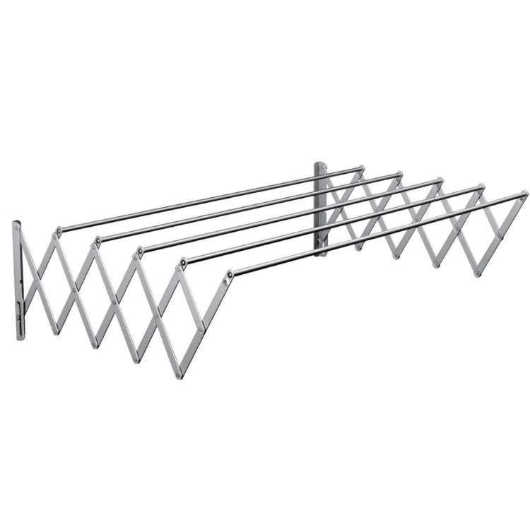 Stendibiancheria A Parete Estensibile Stendino Balcone Da Esterno O Bagno 80Cm
