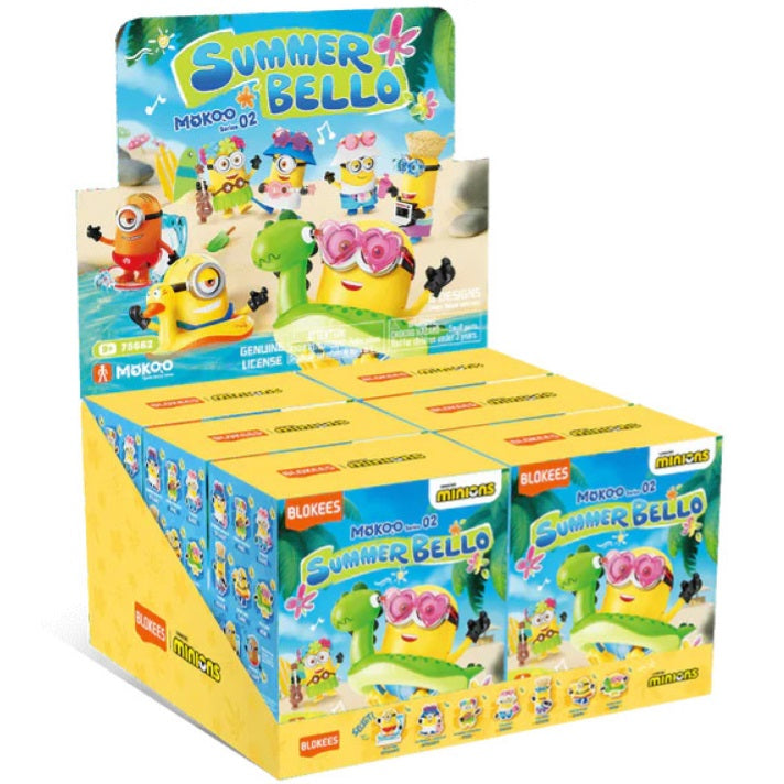 Blokees Minions - Mokoo Series 02 - Summer Bello (1 Random) - Action Figure da Collezione 75662