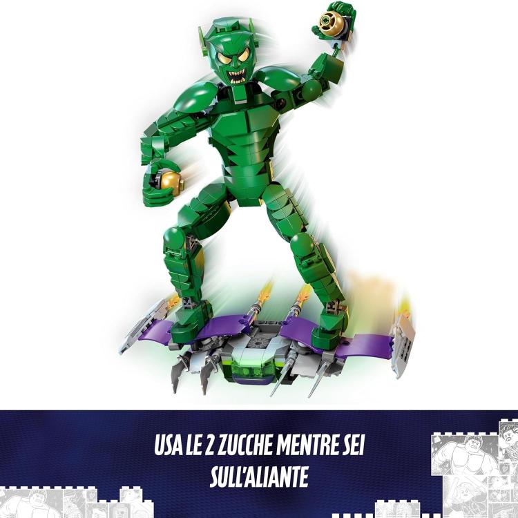 Lego Marvel Pergonaggio Costruibile Di Goblin 76284 Spider-Man Figure 8+ 471Pz