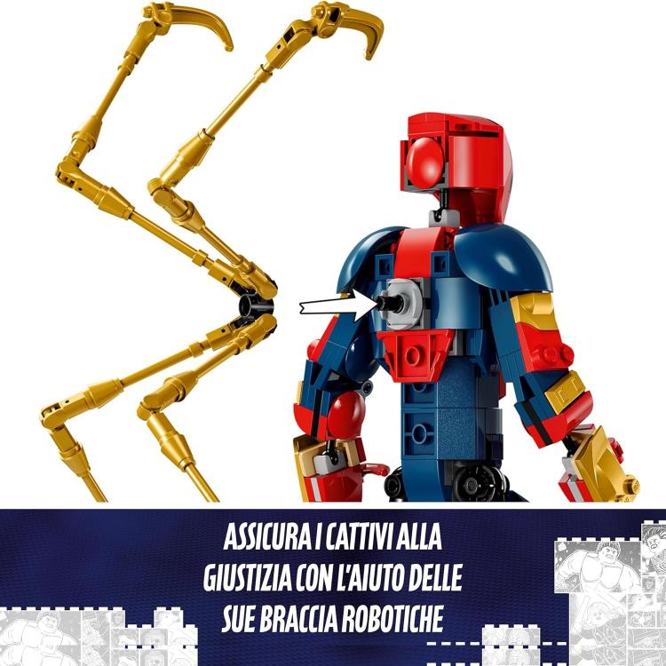 Lego Marvel Pergonaggio Costruibile Di Iron Spider-Man 76298 Action Figure 303Pz