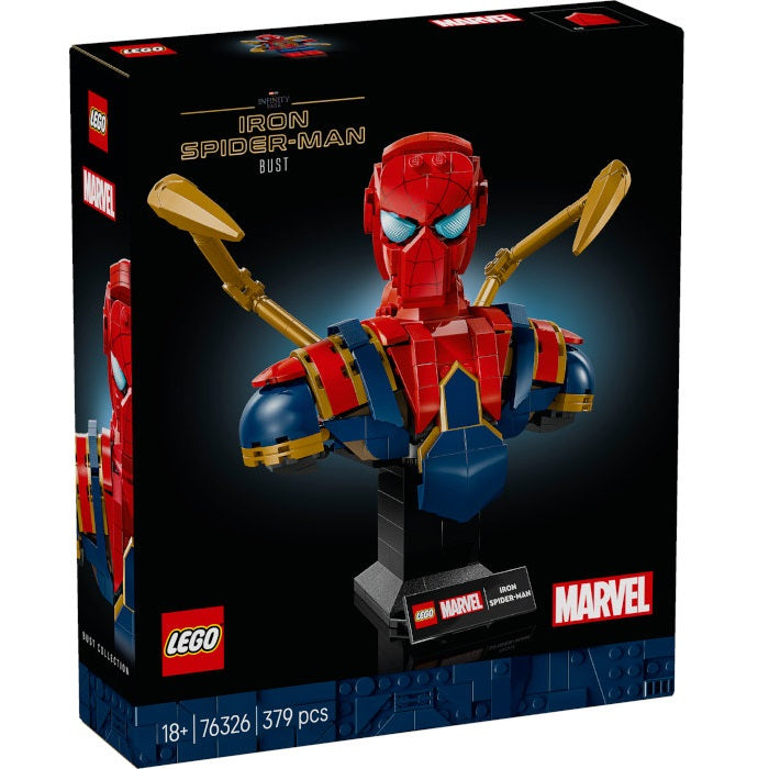 Lego - Marvel 76326 (Busto di Iron Spider-Man) Figure Costruzioni 379 pz 18+ Infinity