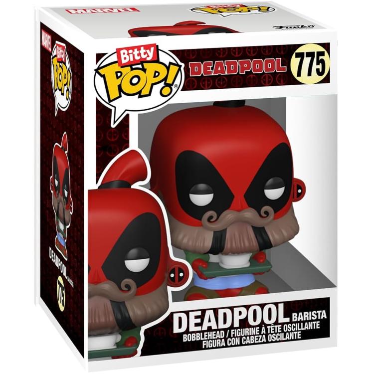 Funko Bitty Pop! Deadpool Dinopool/Deadpool Barista/Roman Senator 4 Pack Mistery