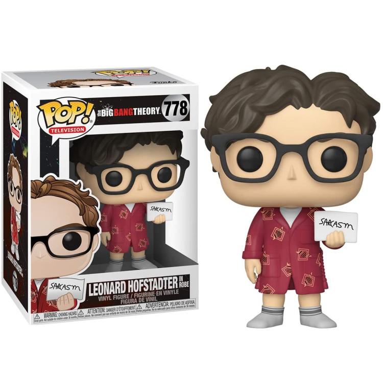 Funko Pop ! Television The Big Bang Theory (778) Leonard Hofstadter In Robe 9Cm