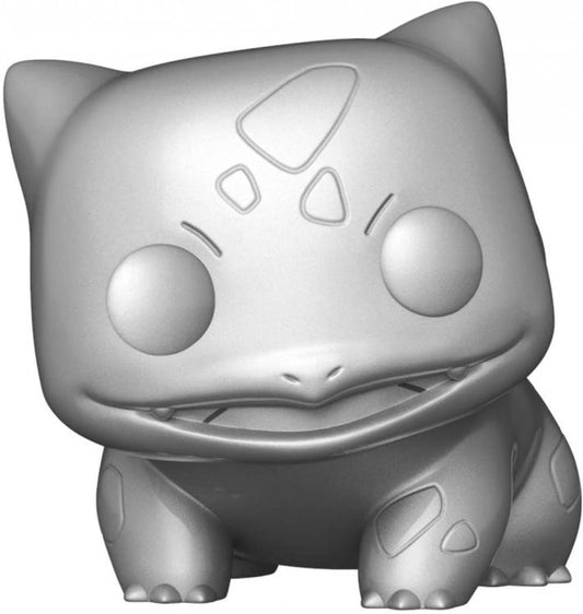 Funko Pop ! Games Pokemon (453) Bulbasaur Silver Metallic Vinyl Figure Statuetta