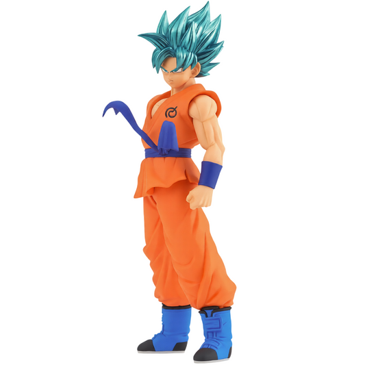 Bandai Banpresto Dragon Ball Super: Goku Super Saiyan Blu Statua Da Collezione - Blood of Saiyans Figure 18cm PVC