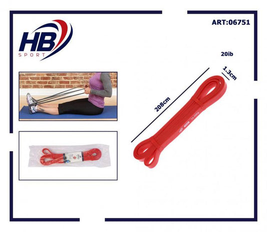 BANDA ELASTICA FASCE FORZA BANDE ELASTICHE RESISTENZA ALLENAMENTO FITNESS | 20KG