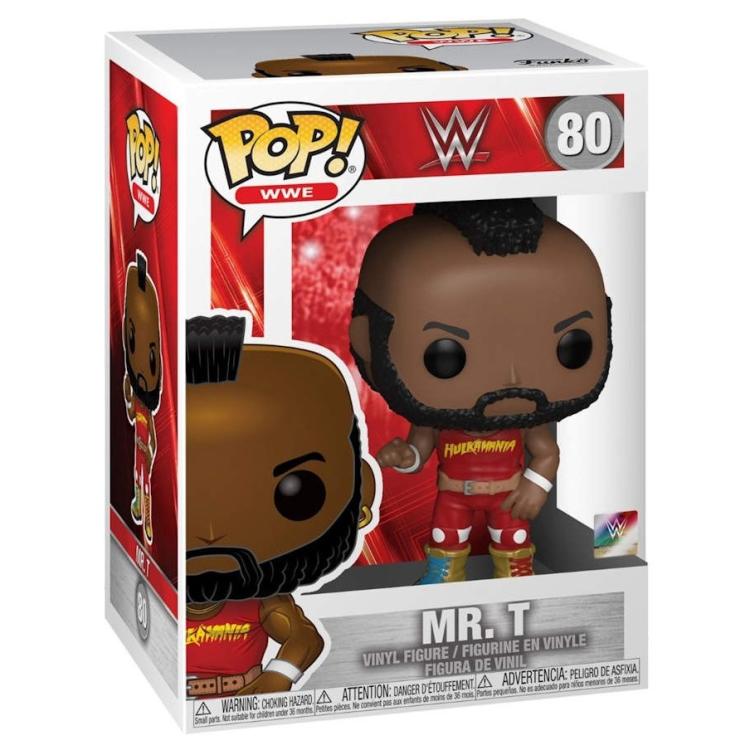 Funko Pop ! Wwe Wrestling - (80) Mr T Vinyl Figure 9Cm Wrestler Da Collezione