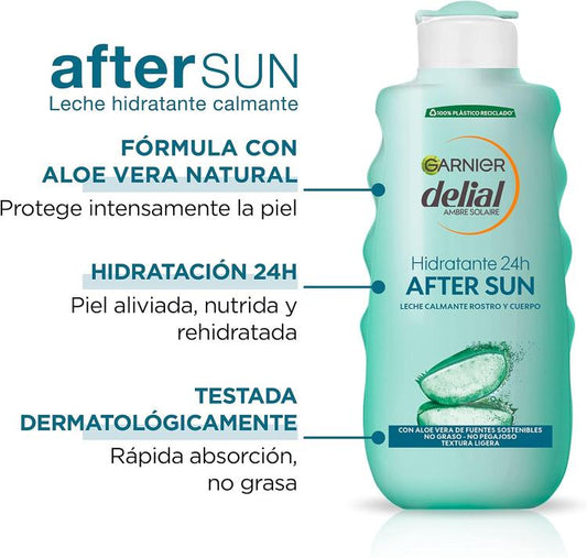 Garnier Ambra Solaire Doposole Latte Idratante Lenitivo Con Aloe Vera 200Ml