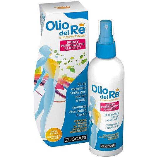 2 Conf ZUCCARI OLIO DEL RE SPRAY 150ml PURIFICANTE AMBIENTI IGIENE NATURALE ARIA
