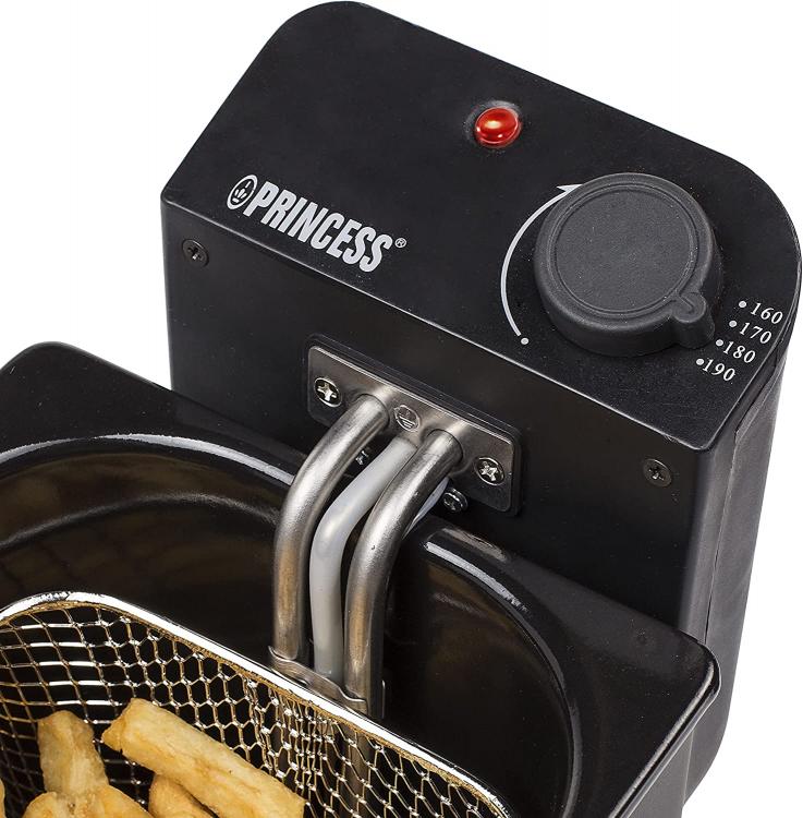 Princess Friggitrice A Olio 3Lt Acciaio Inox Nero 2000 W Contenitore Removibile