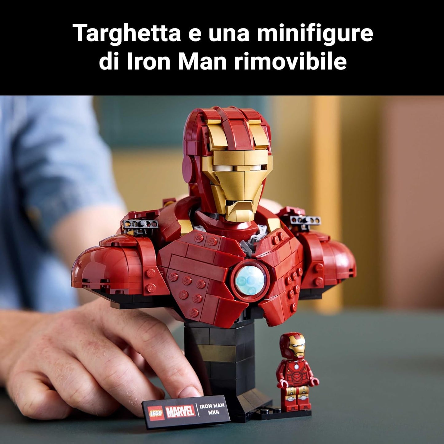 Lego - Marvel 76327 (Busto di Iron Man MK4) Figure Costruzioni 436 pz 18+ Infinity